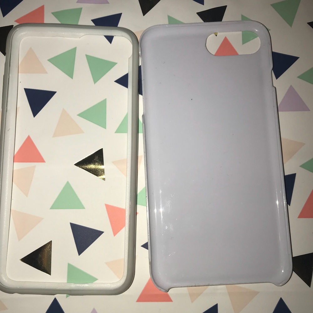 White marble iphone 7 plus case